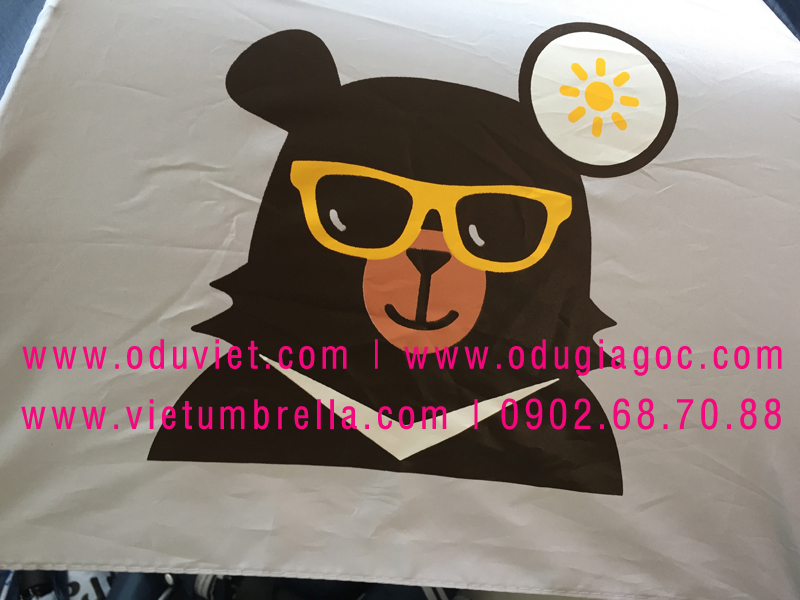 xưởng sản xuất ô dù cầm tay in logo quảng cáo